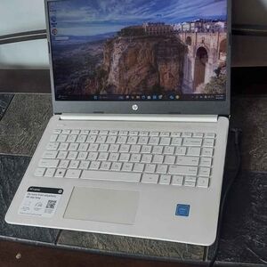 HP 14" Silver Laptop – Portable Windows Notebook
